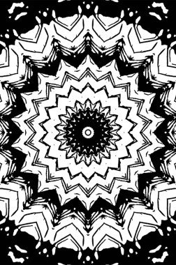 Soyut yaratıcı siyah beyaz desen, vektör çizimi. güzel süs arkaplanı