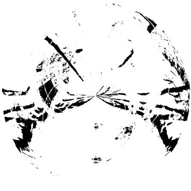 Beyaz arka planda siyah daire şeklinde. vektör illüstrasyonu  