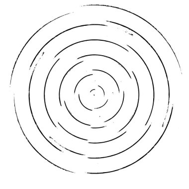 Beyaz arka planda siyah daire şeklinde. vektör illüstrasyonu  