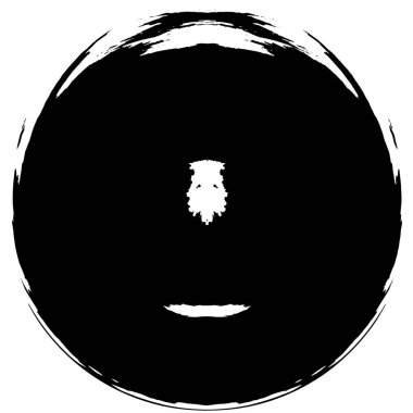  Beyaz arkaplanda çember şeklinin vektör illüstrasyonu. 