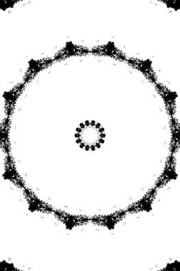 Siyah ve beyaz süslemeli arka plan. Mandala deseni.