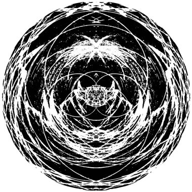  Beyaz arkaplanda çember şeklinin vektör illüstrasyonu. 