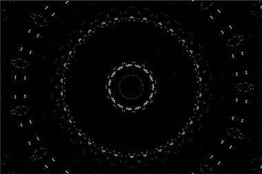 Kaleydoskopik süslemeli siyah beyaz arkaplan