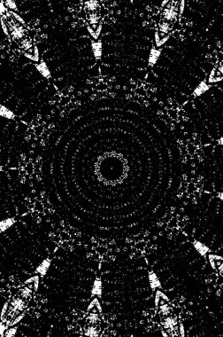 Siyah ve beyaz süslemeli arka plan. Mandala deseni.