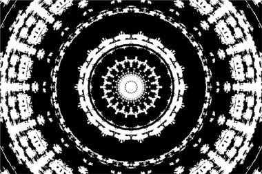 Soyut yaratıcı siyah beyaz desen, vektör çizimi. güzel süs arkaplanı