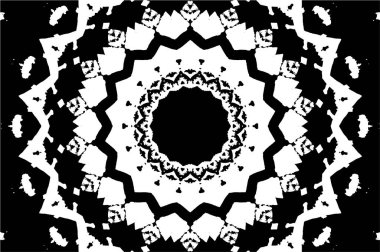 Soyut yaratıcı siyah beyaz desen, vektör çizimi. güzel süs arkaplanı