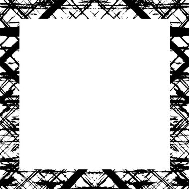 Soyut tasarım grunge çerçeve. Tek renkli arkaplan