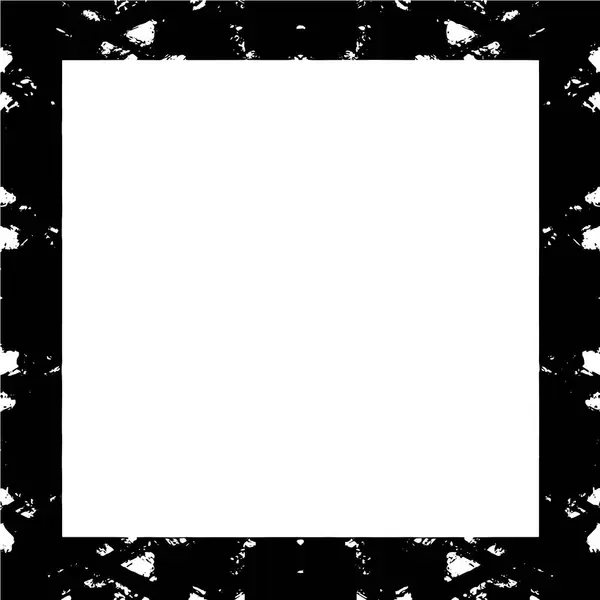 Černý Abstraktní Rámec Bílém Pozadí Černobílé Pozadí — Stockový vektor