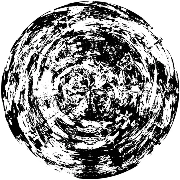 Абстрактне Чорнило Білому Тлі Векторні Ілюстрації Кругла Гранжева Марка — стоковий вектор