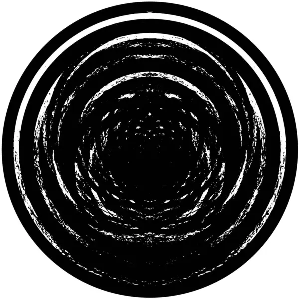 Ilustración Vectorial Forma Abstracta Círculo Negro Sobre Fondo Blanco — Archivo Imágenes Vectoriales