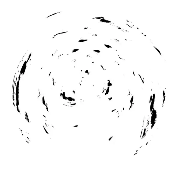 Vektor Illustration Der Abstrakten Schwarzen Kreisform Auf Weißem Hintergrund — Stockvektor
