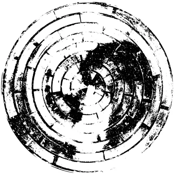 Векторна Ілюстрація Абстрактної Форми Чорного Кола Білому Тлі — стоковий вектор