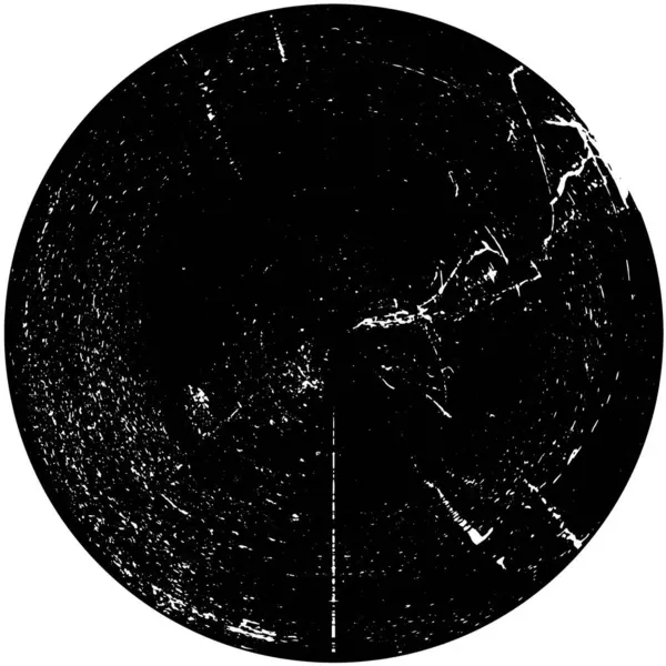 Vectorillustratie Van Abstracte Zwarte Cirkelvorm Witte Achtergrond — Stockvector