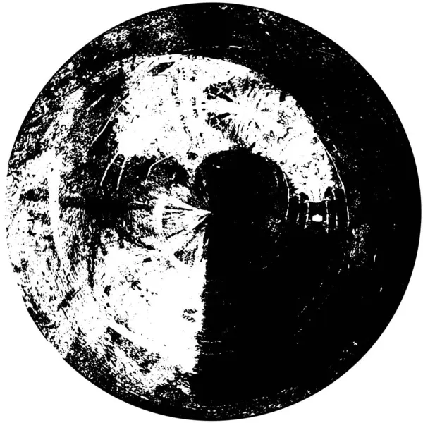 Векторна Ілюстрація Абстрактної Форми Чорного Кола Білому Тлі — стоковий вектор
