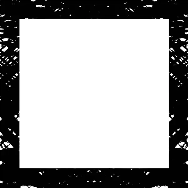 Черный Абстрактный Кадр Белом Фоне Монохромный Фон — стоковый вектор