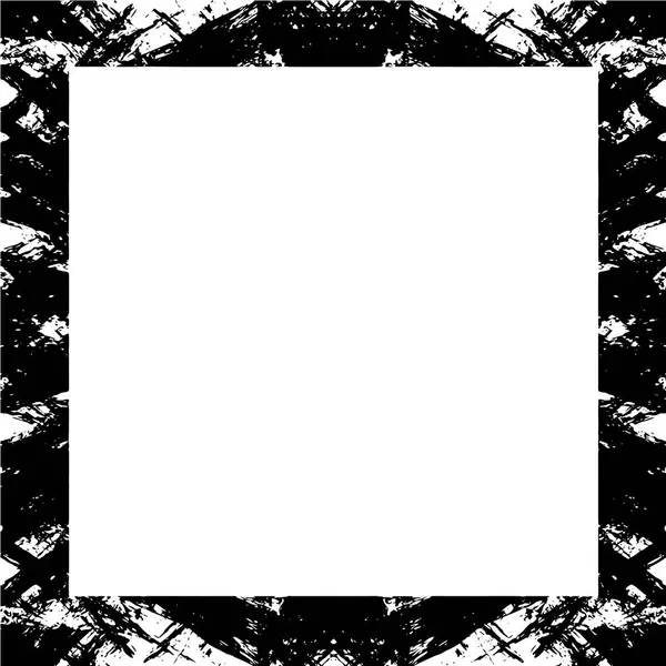 Черный Абстрактный Кадр Белом Фоне Монохромный Фон — стоковый вектор