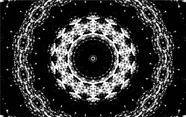 Süslü siyah beyaz arka plan. Mandala deseni.