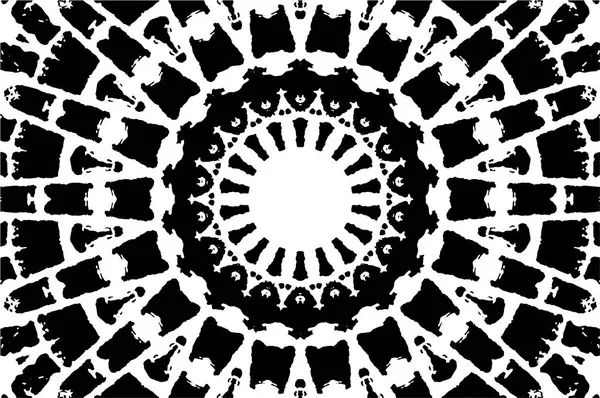 Soyut yaratıcı siyah beyaz desen, vektör çizimi. güzel süs arkaplanı