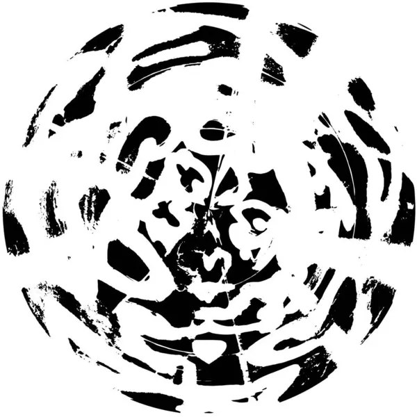 Schwarze Kreisform Auf Weißem Hintergrund Vektorillustration — Stockvektor