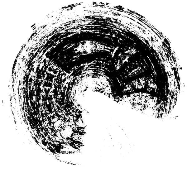 Černý Kruh Tvar Bílém Pozadí Vektorová Ilustrace — Stockový vektor