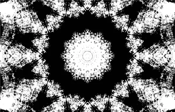 Süslü siyah beyaz arka plan. Mandala deseni.