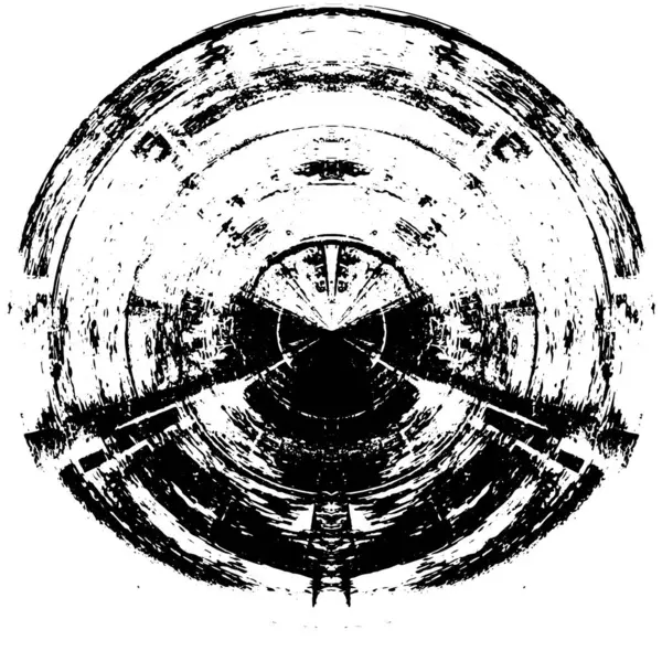 Форма Чорного Кола Білому Тлі Векторна Ілюстрація — стоковий вектор