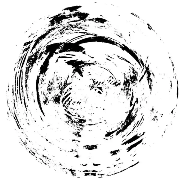 Black Circle Shape White Background Vector Illustration — Stock Vector