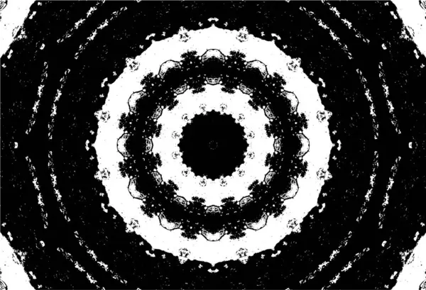 Süslü siyah beyaz arka plan. Mandala deseni.