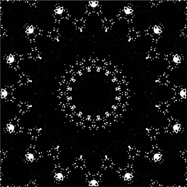 siyah ve beyaz geometrik mozaik