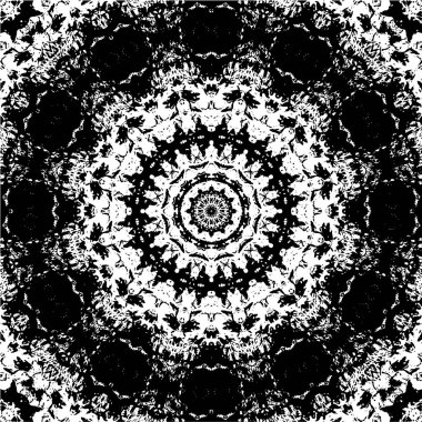 siyah ve beyaz geometrik mozaik