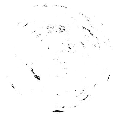 Beyaz zemin üzerinde soyut grunge daire, güzel siyah ve beyaz desen