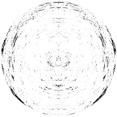 Beyaz zemin üzerinde soyut grunge daire, güzel siyah ve beyaz desen