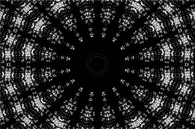 siyah ve beyaz geometrik mozaik