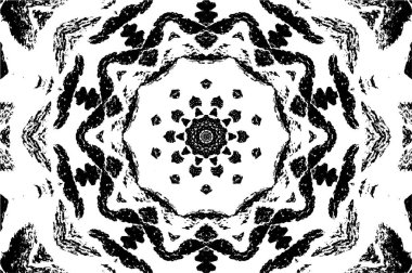 siyah ve beyaz grunge geometrik desen