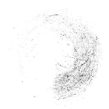 Beyaz zemin üzerinde soyut grunge daire, güzel siyah ve beyaz desen