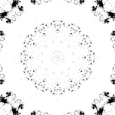 siyah ve beyaz geometrik mozaik