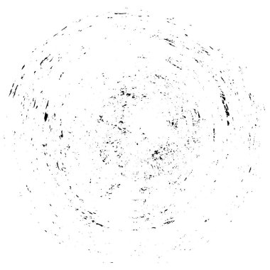 Beyaz zemin üzerindeki soyut grunge çemberi, yaratıcı siyah beyaz desen, mürekkep dokusu