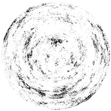 Beyaz zemin üzerindeki soyut grunge çemberi, yaratıcı siyah beyaz desen, mürekkep dokusu