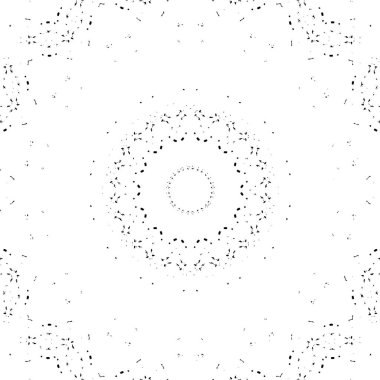 Siyah ve beyaz süslemeli arka plan. Mandala deseni.