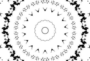 Soyut yaratıcı siyah beyaz desen, vektör çizimi. güzel süs arkaplanı