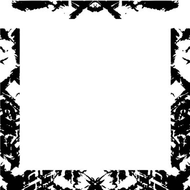 Soyut tasarım grunge çerçeve. Tek renkli arkaplan