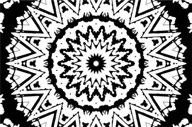 Soyut yaratıcı siyah beyaz desen, vektör çizimi. güzel süs arkaplanı