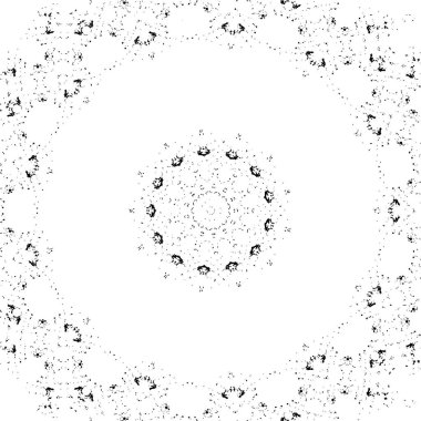 Siyah ve beyaz süslemeli arka plan. Mandala deseni.