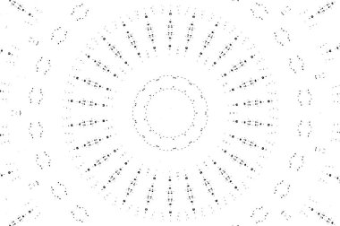 Siyah ve beyaz süslemeli arka plan. Mandala deseni.