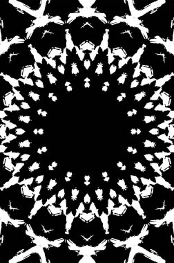 Soyut yaratıcı siyah beyaz desen, vektör çizimi. güzel süs arkaplanı