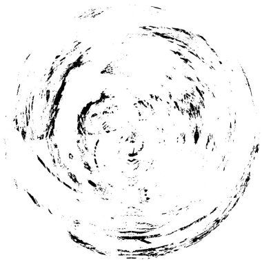 Fırçalanmış Radikal Soyut Tehlike Dokusu, Siyah ve Beyaz 