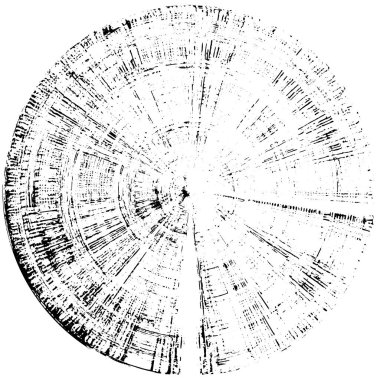 Fırçalanmış Radikal Soyut Tehlike Dokusu, Siyah ve Beyaz 
