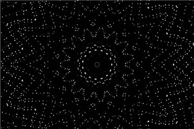 Kaleydoskopik desenli siyah ve beyaz süs arkaplanı