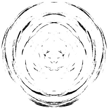 Beyaz arkaplan üzerindeki soyut grunge çemberi, vektör illüstrasyonu