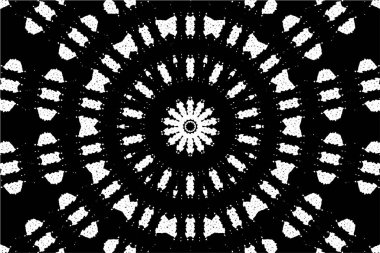 siyah ve beyaz geometrik mozaik